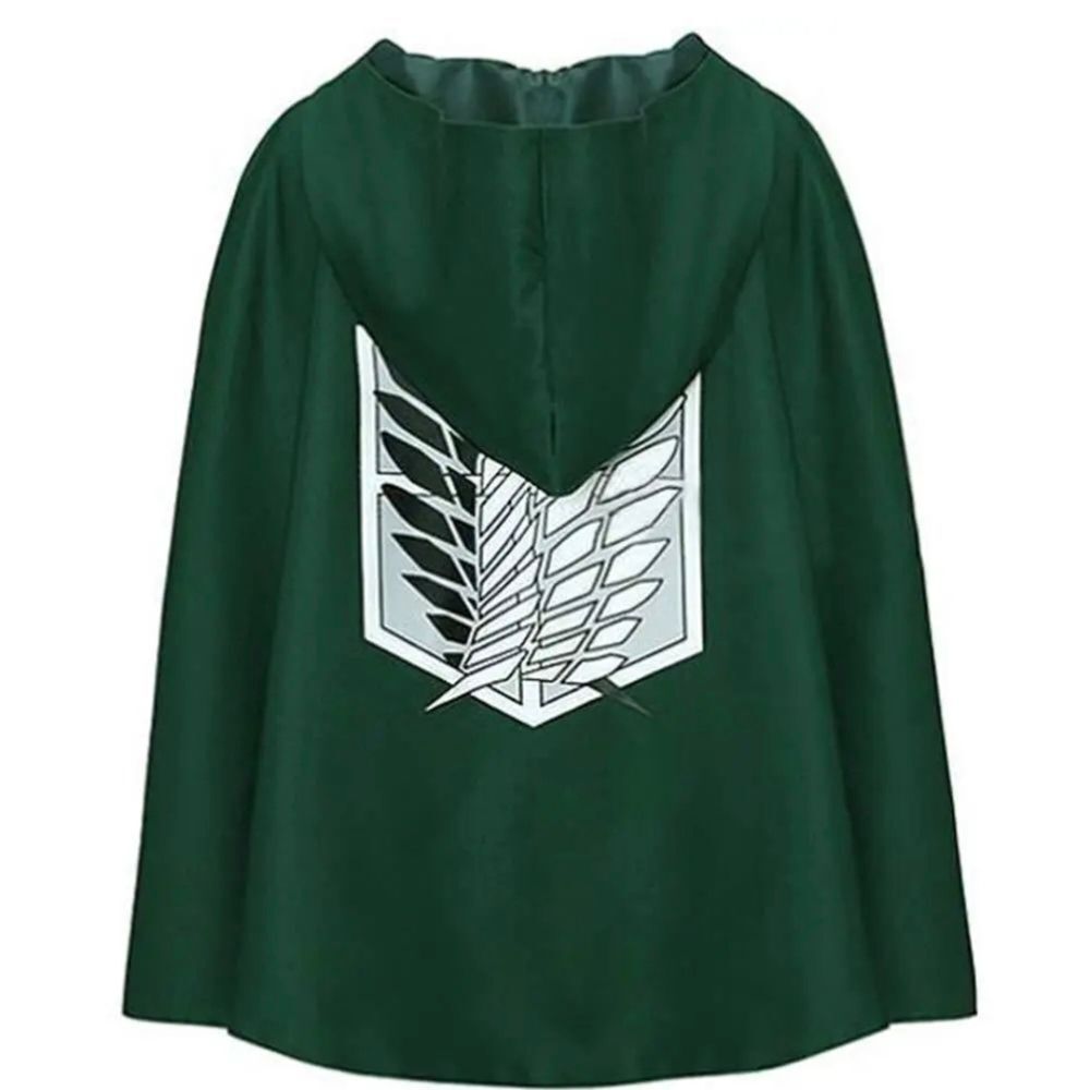 Attack on Titan Survey Corps Hooded Cloak Cape Robe For Costume Cosplay Party US
